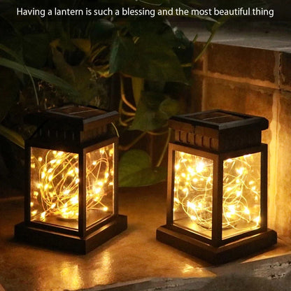 Skorter | Solar LED Lantern with Fairy Lights – Decorative Garden Lamp for Outdoors and Terrace