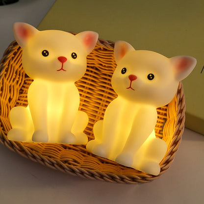 Skorter | KittyGlow - Sweet Kitten Table Lamp with LED Light and Battery Operation