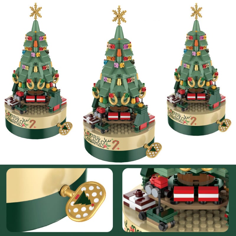 Skorter | 360 PCS Music Box Christmas Tree Building Blocks
