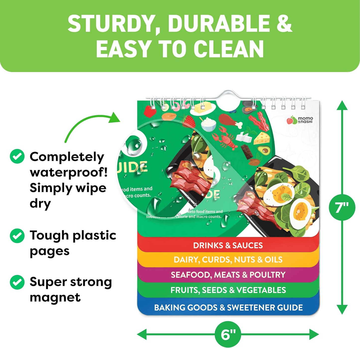 Skorter | Air Fryer Cheat Sheet Magnets Cooking Instructions Booklet