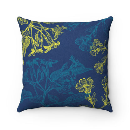 Skorter | Floral Double Sided Faux Suede Cushion - 4 Sizes