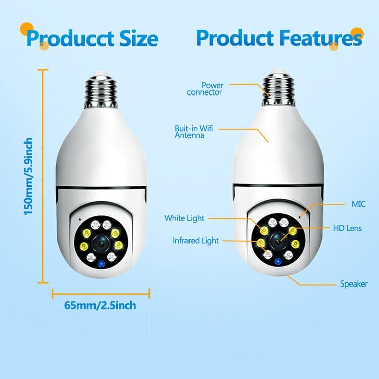 Skorter | 5G Light Bulb Surveillance Camera
