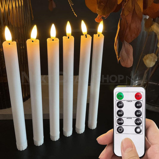 Skorter | 6 Pcs - Flame LED lights with remote control