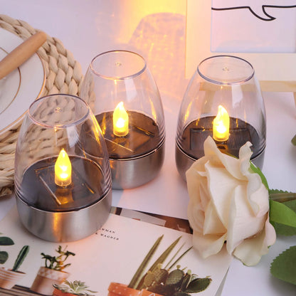 Skorter | SolarFlame - Waterproof LED Candleholders for Outdoor, Solar Energy & Flameless