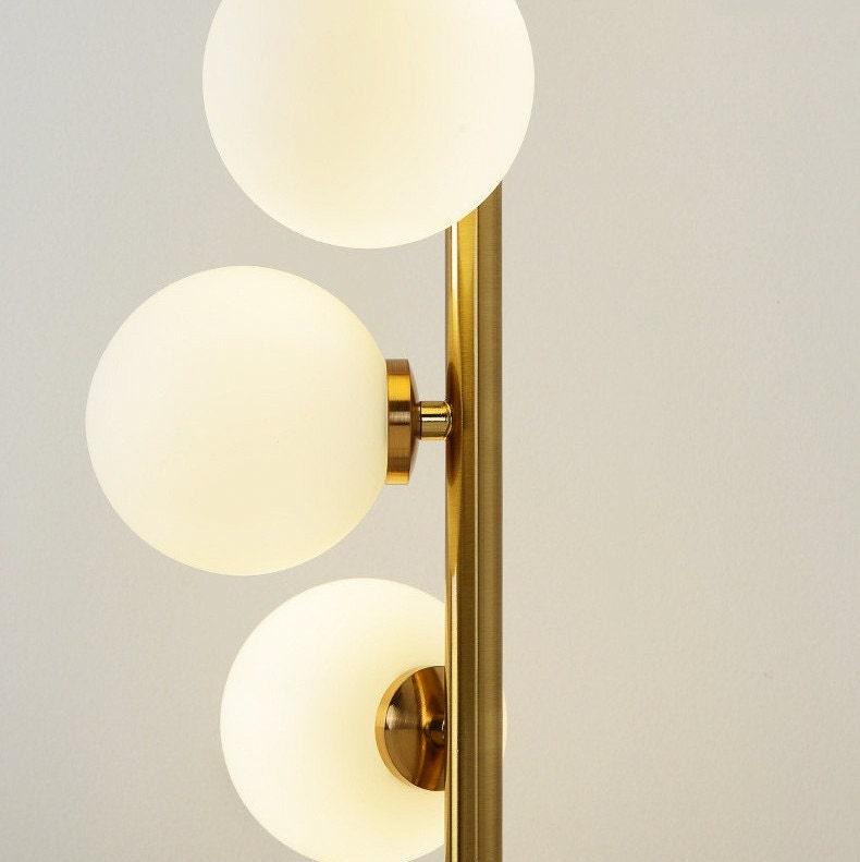 6-Bulb Golden Floor Lamp