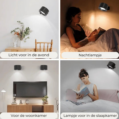 Skorter | Wall lamp Rechargeable Wireless 360°