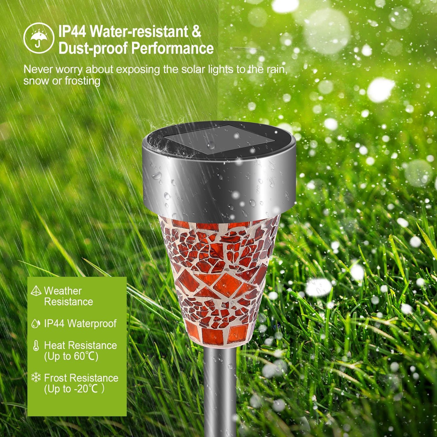 Skorter | 6-Pack: Solar Garden Lighting IP44 Waterproof