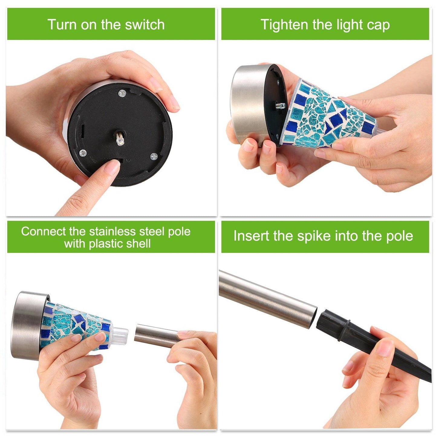 Skorter | 6-Pack: Solar Garden Lighting IP44 Waterproof