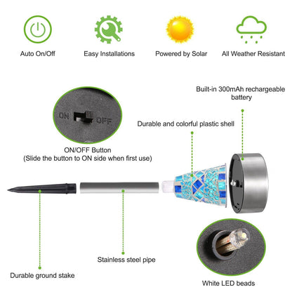 Skorter | 6-Pack: Solar Garden Lighting IP44 Waterproof