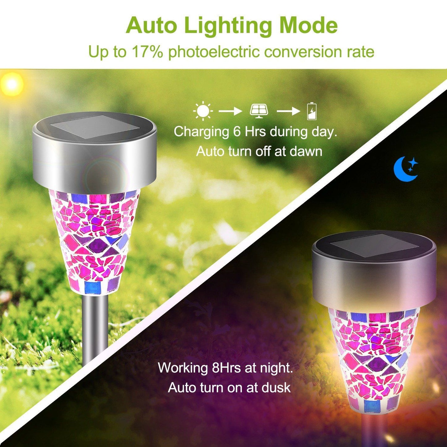 Skorter | 6-Pack: Solar Garden Lighting IP44 Waterproof