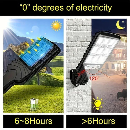 Skorter | 6-Pack: Solar Powered Motion Sensor Outdoor Garden Lighting with 108 COB LED Lights
