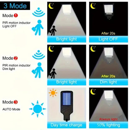 Skorter | 6-Pack: Solar Powered Motion Sensor Outdoor Garden Lighting with 108 COB LED Lights