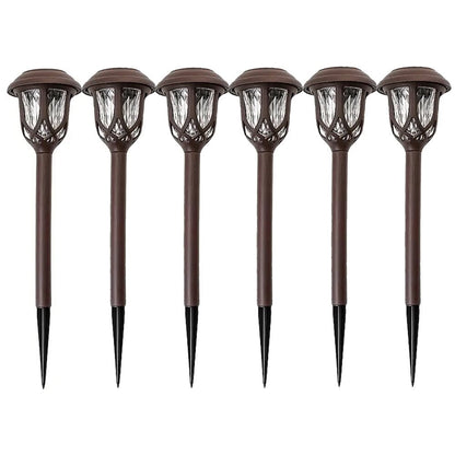 Skorter | 6-Pack: Solar-Powered Path Light - Touch-Controlled, Waterproof, Removable, Energy-Saving, and Wireless Solar Garden Deck Light
