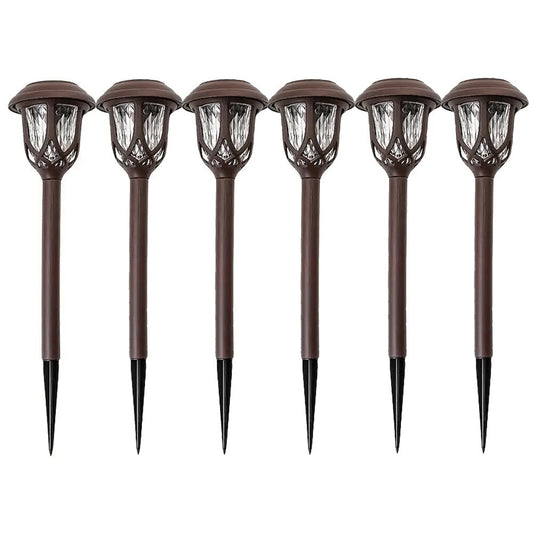Skorter | 6-Pack: Solar-Powered Path Light - Touch-Controlled, Waterproof, Removable, Energy-Saving, and Wireless Solar Garden Deck Light