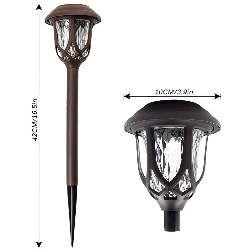Skorter | 6-Pack: Solar-Powered Path Light - Touch-Controlled, Waterproof, Removable, Energy-Saving, and Wireless Solar Garden Deck Light