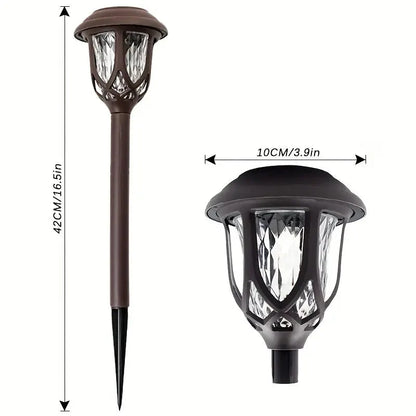 Skorter | 6-Pack: Solar-Powered Path Light - Touch-Controlled, Waterproof, Removable, Energy-Saving, and Wireless Solar Garden Deck Light
