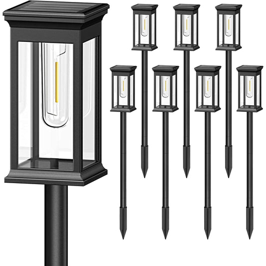 Skorter | 6-Pack: Solar Powered Stake Light IP65 Waterproof Automatic On Off
