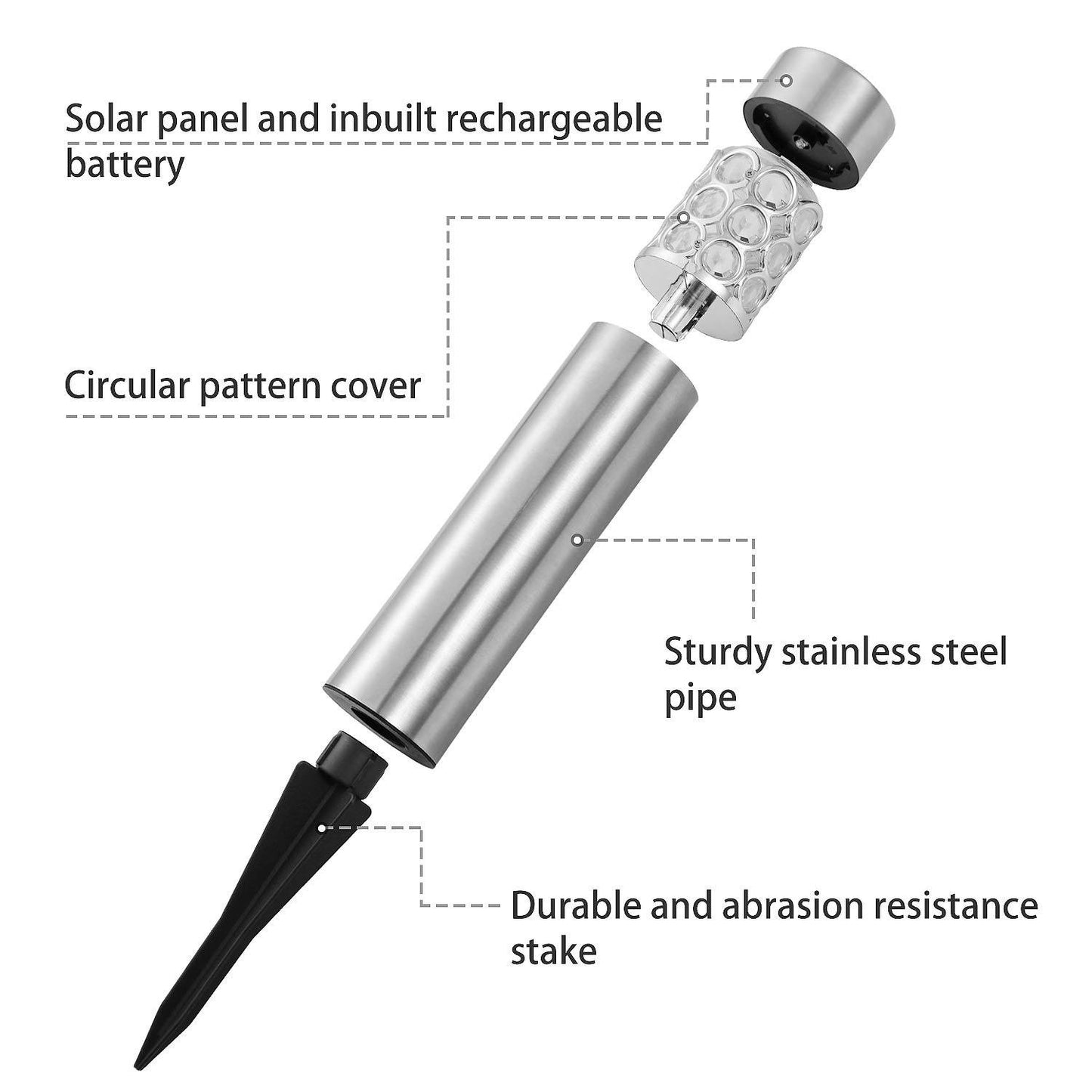 Skorter | 6-Pack: Solar Outdoor Solar Lights