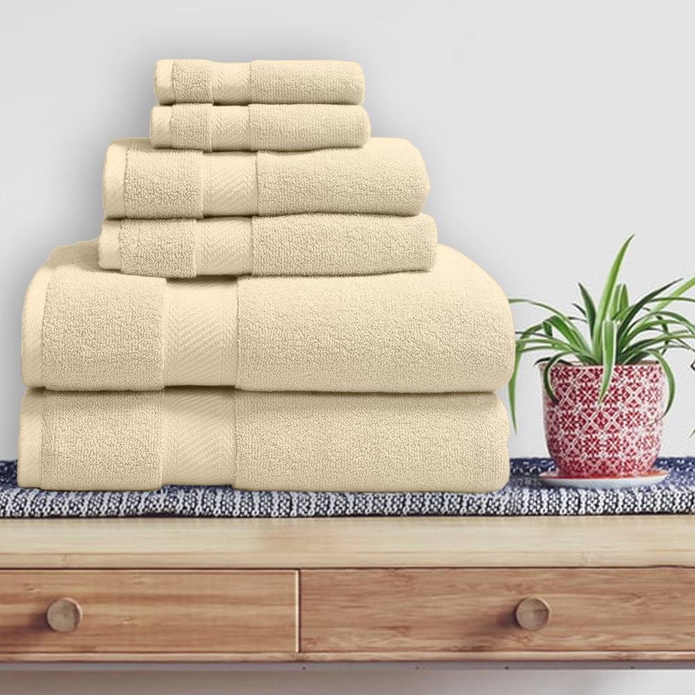 Skorter | 6-Piece: 100% Organic Cotton Towel Set