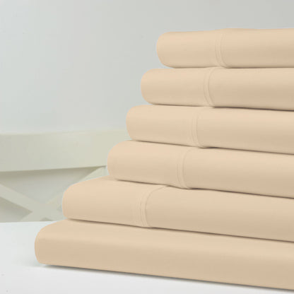 Skorter | 6-Piece: 1200 Thread Count Cotton Sheet