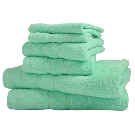 Skorter | 6-Piece: Bibb Home Zero Twist Egyptian Cotton Towel Stand