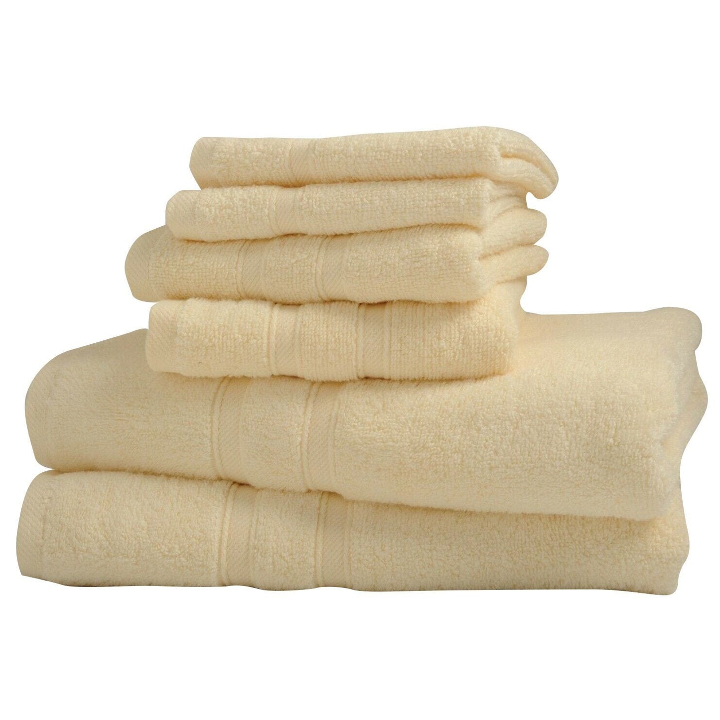 Skorter | 6-Piece: Bibb Home Zero Twist Egyptian Cotton Towel Stand