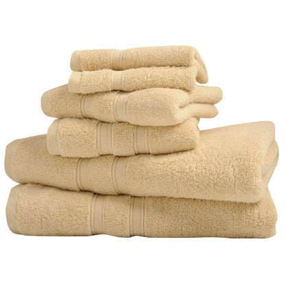 Skorter | 6-Piece: Bibb Home Zero Twist Egyptian Cotton Towel Stand