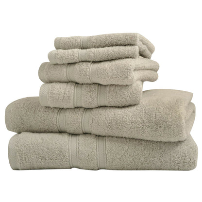 Skorter | 6-Piece: Bibb Home Zero Twist Egyptian Cotton Towel Stand
