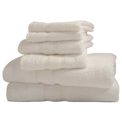 Skorter | 6-Piece: Bibb Home Zero Twist Egyptian Cotton Towel Stand