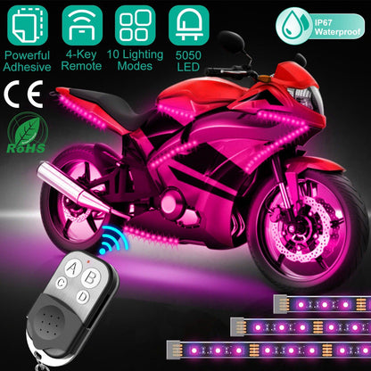 Skorter | 6-Piece: Motorcycle LED Light Strips