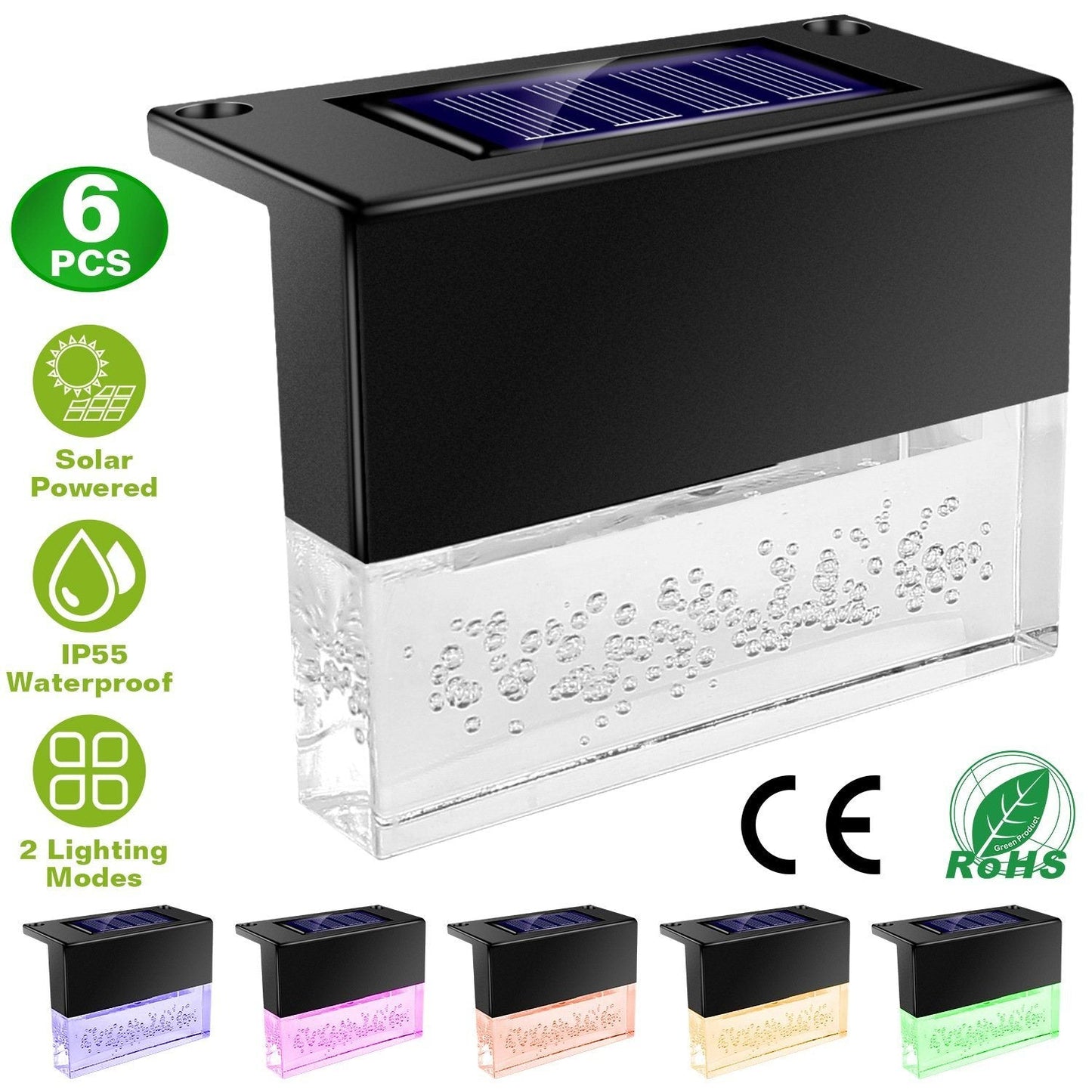 Skorter | 6-Piece: Solar-Powered Acrylic Decorative Garden Mark Lights