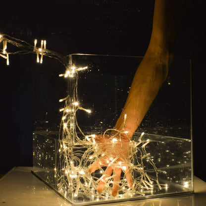 Skorter | 600 LED 9.8 x 19.6 FT. LED curtain lights with 8 light modes and memory function