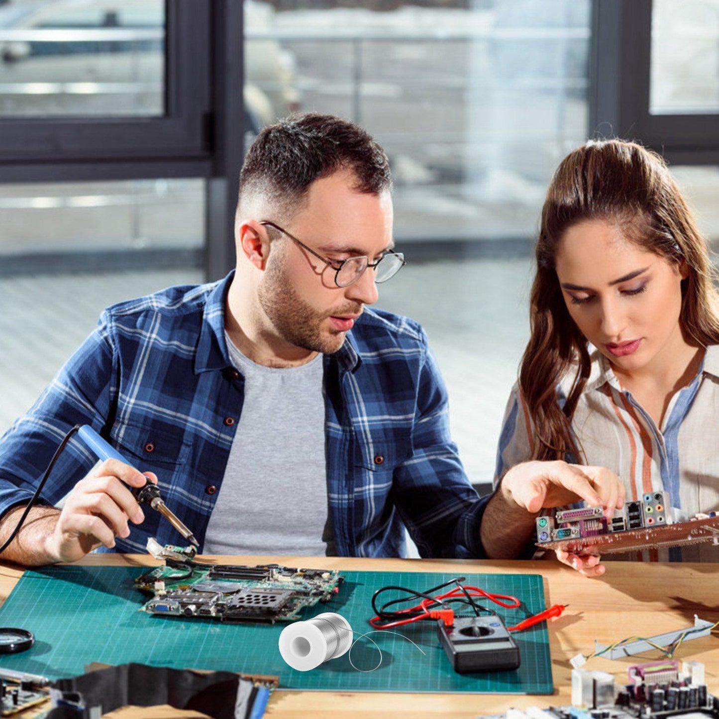 Skorter | 60/40 Tin Lead Rosin Core 0.8mm 1.7% Flux Electric Solder Wire