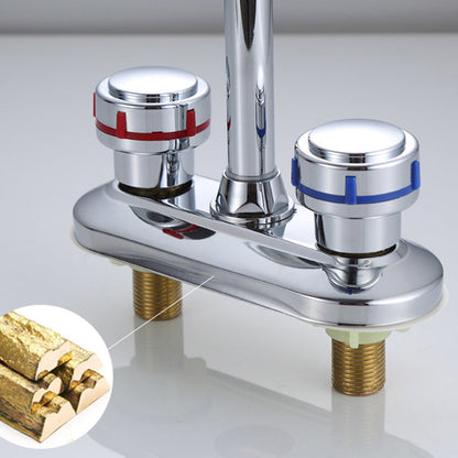 Skorter | 1or2-Handle Brushed Nickel Widespread Faucet 2 Hole Center Set Sink Faucet