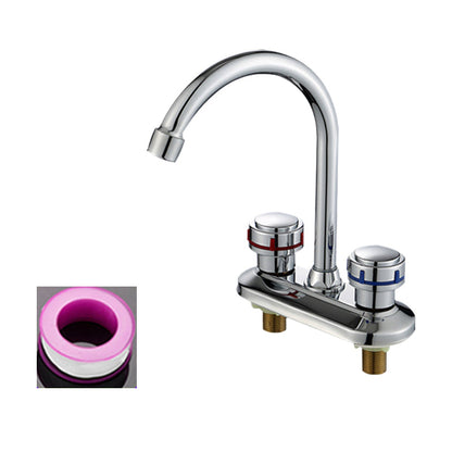 Skorter | 1or2-Handle Brushed Nickel Widespread Faucet 2 Hole Center Set Sink Faucet