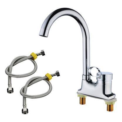 Skorter | 1or2-Handle Brushed Nickel Widespread Faucet 2 Hole Center Set Sink Faucet