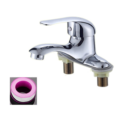 Skorter | 1or2-Handle Brushed Nickel Widespread Faucet 2 Hole Center Set Sink Faucet