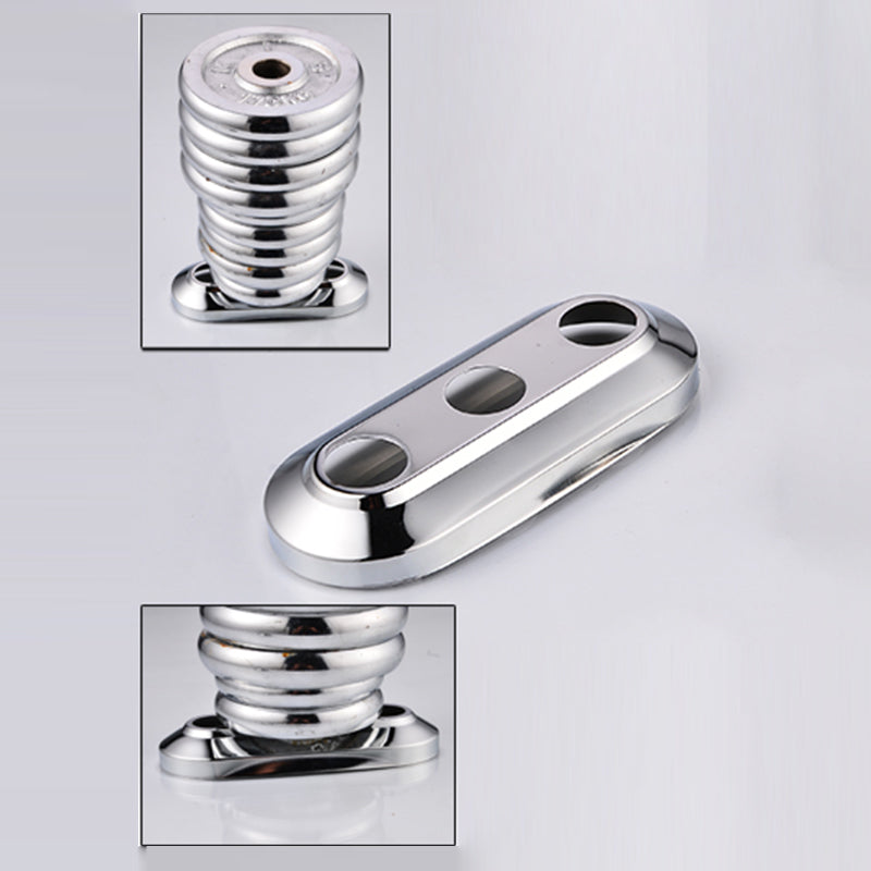 Skorter | 2-Handle Brushed Nickel Wide Spout Faucet 2-Hole Centered Bathroom Sink Faucet with Brass