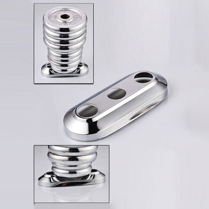 Skorter | 2-Handle Brushed Nickel Wide Spout Faucet 2-Hole Centered Bathroom Sink Faucet with Brass