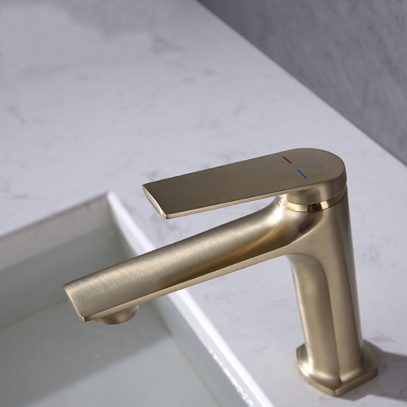 Skorter | Modern faucet brass lever handles low arc sink bathroom faucet