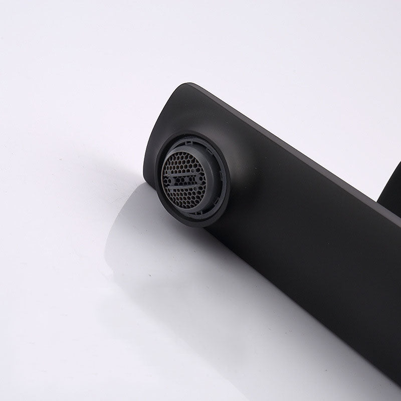 Skorter | Modern faucet brass lever handles low arc sink bathroom faucet