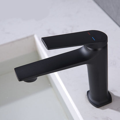 Skorter | Modern faucet brass lever handles low arc sink bathroom faucet