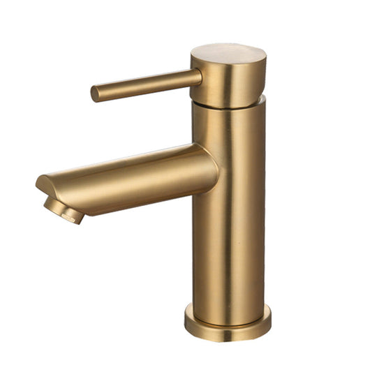 Skorter | 1-Handle Gold Nickel Widespread Faucet Single Hole Lever Sink Faucet with Drain