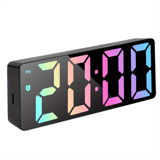 Skorter | LumiClock - Modern LED Alarm Clock with Date and Temperature Display