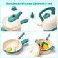 Skørter | 40PCS Kids Kitchen Play Pretend Cooking Set with Pots and Pans Kitchen Accessories Cutting Play Food Great Gift for Toddlers Boys Girls Indoor Play