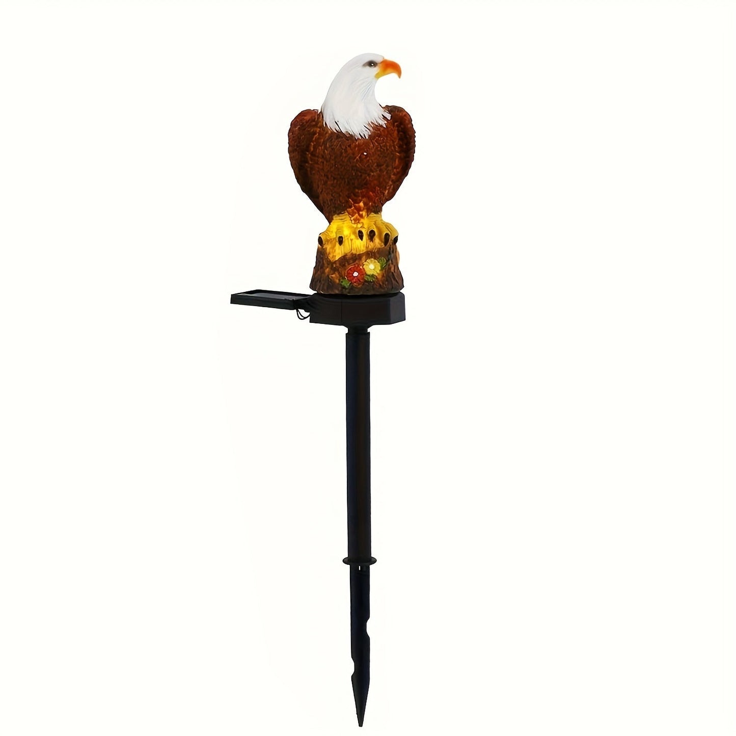 Skorter | SolarGlow - Decorative Eagle Solar-Garden Lamp, Clear LED for Patio & Lawn