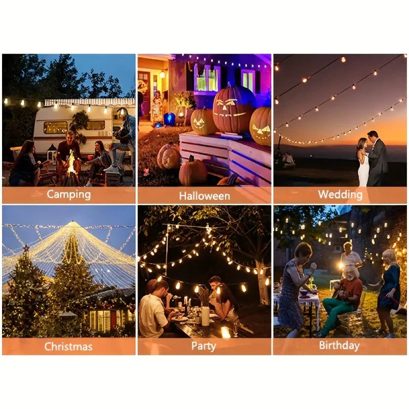 Skorter | 60FT Solar String Lights With USB Port & Remote Control