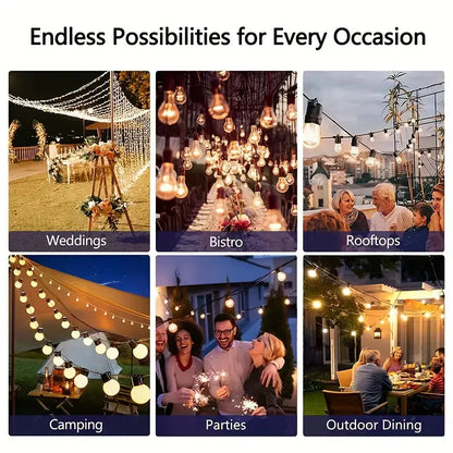 Skorter | 60FT Solar String Lights With USB Port & Remote Control