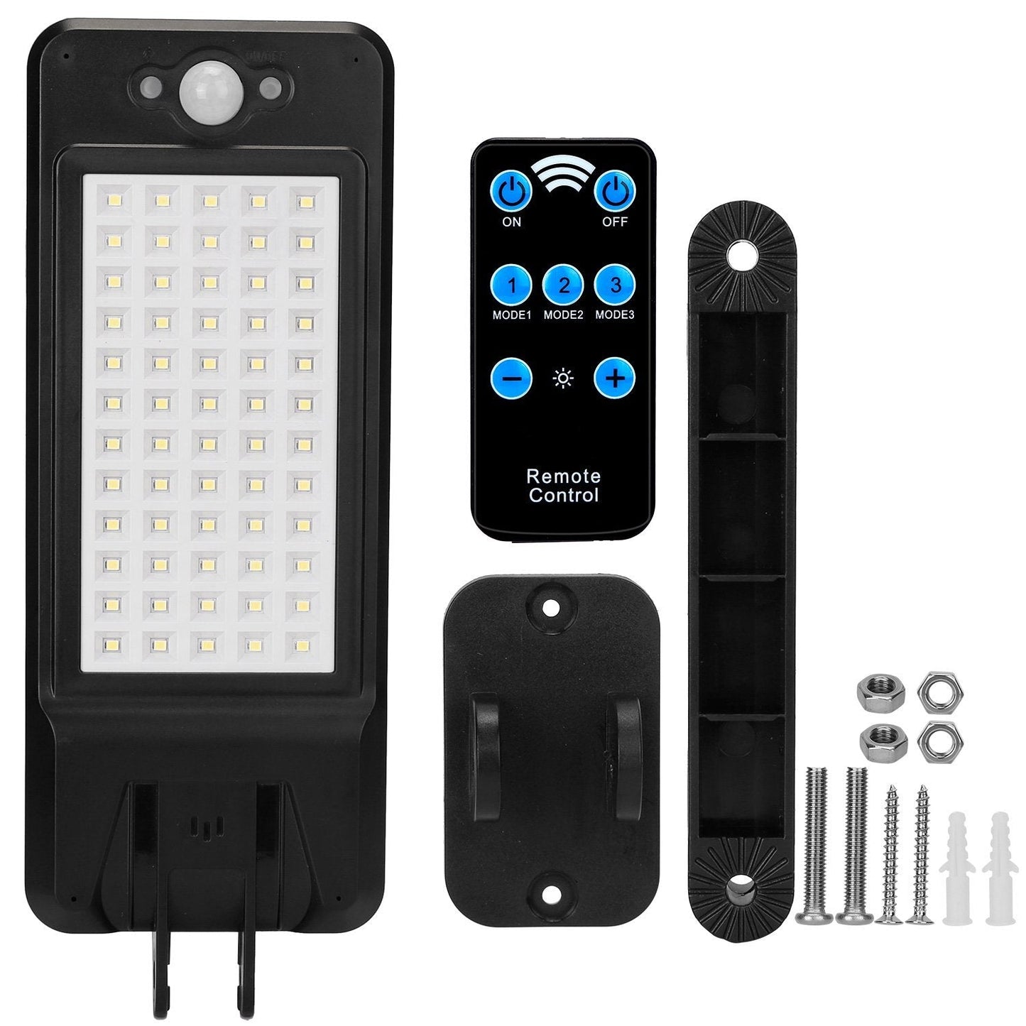 Skorter | 60LEDs Solar PIR Motion Sensor Remote Control Wireless Lamp