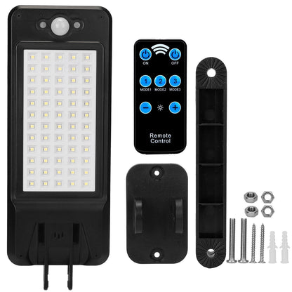 Skorter | 60LEDs Solar PIR Motion Sensor Remote Control Wireless Lamp